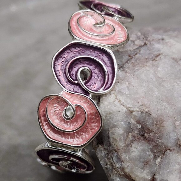 Periwinkle 7" Purple Pink Bracelet - Picture 5 of 10